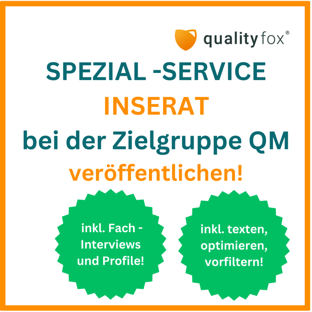qualityfox Spezial Service Inserat weiter